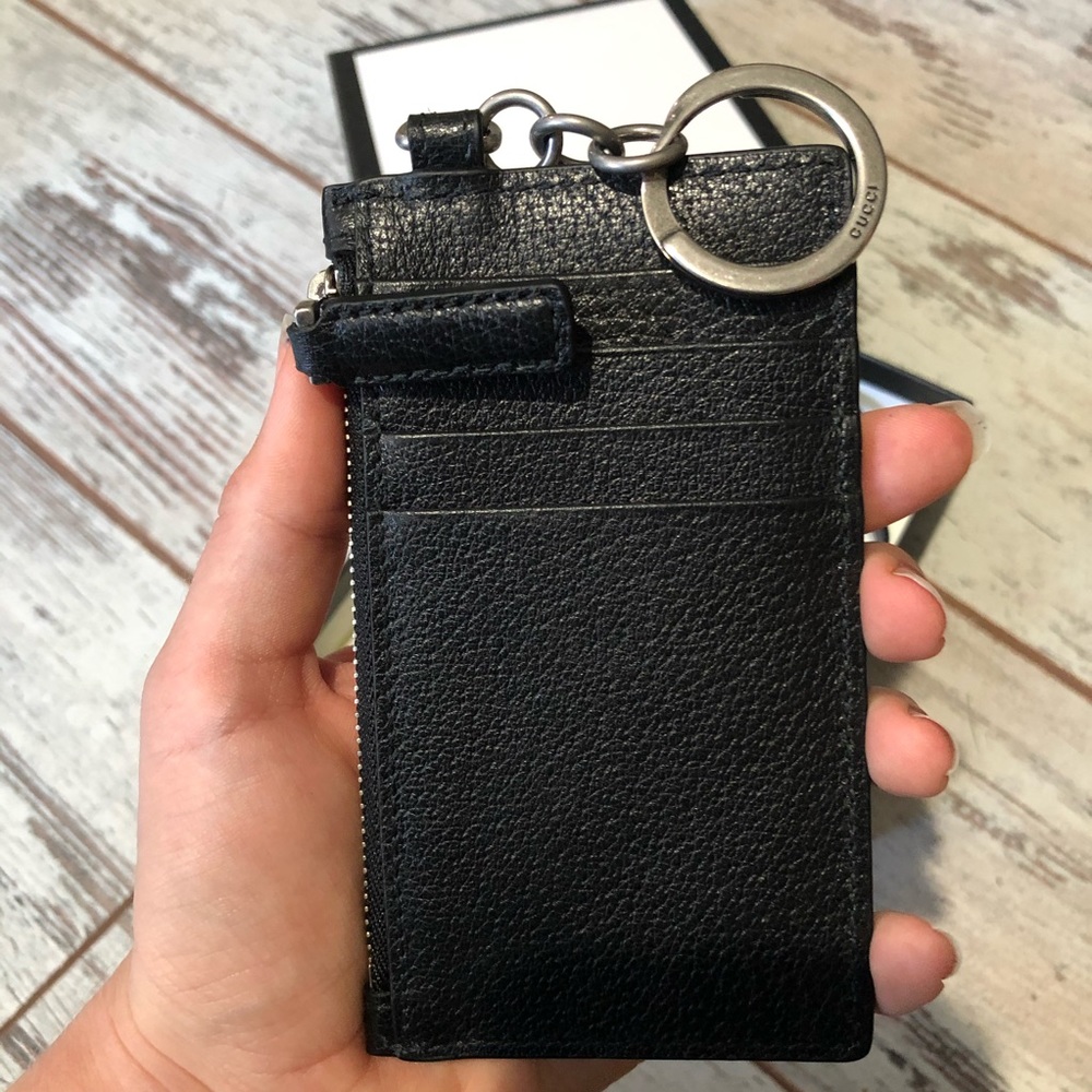 NEW Gucci stripe leather card case - Picture 3 of 3